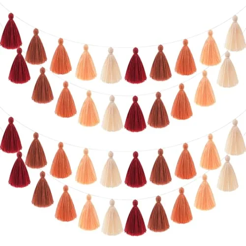 4 Pieces Tassel Garland for Classroom Wall Decor