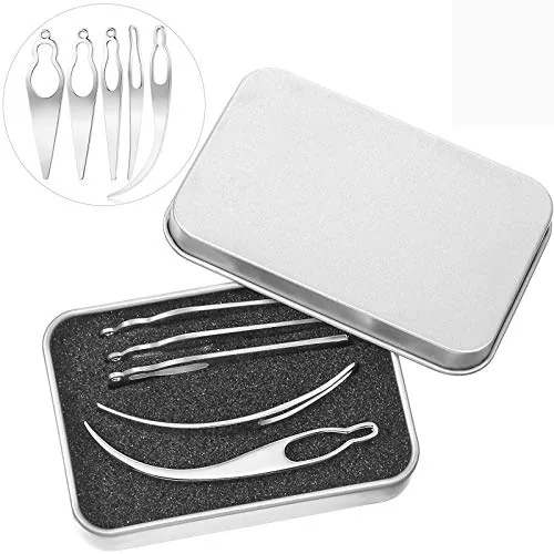 5 Pcs Dreadlock Interlocking Tool for Locs with Metal Box Retighten Tool